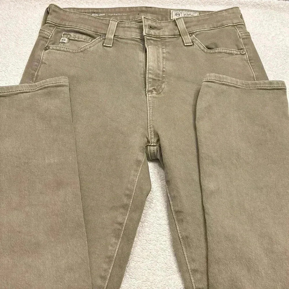AG Los Angeles Women Mari Crop High Rise Slim Straight  Jeans Size 25 - Picture 3 of 8